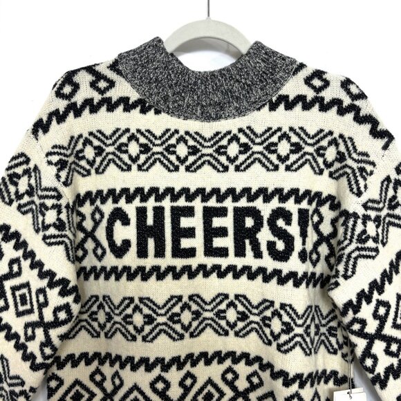 Christmas Holiday Sweater “Cheers” on front - A New Day NWOT - Picture 4 of 15